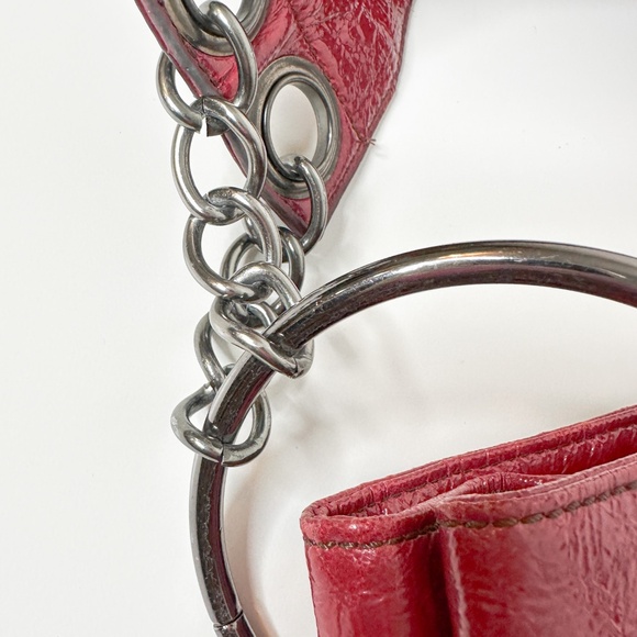 Big Buddha Large Y2K Patent Leather Purse - Picture 4 of 8